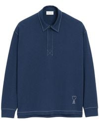 Ami Paris - Ami De Coeur Logo Polo Shirt - Lyst