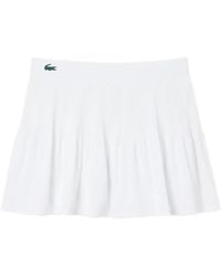 Lacoste - Pleated Short Skirt - Lyst
