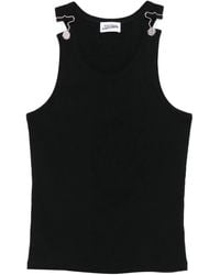 Jean Paul Gaultier - Gilet A Coste Con Decorazione - Lyst