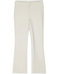Vince - Tapered Leg Trousers With Flare Hem And Minimalist Design - Lyst