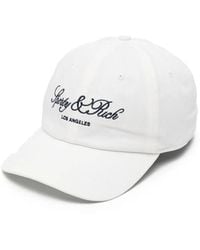Sporty & Rich - Logo-Embroidered Baseball Cap - Lyst