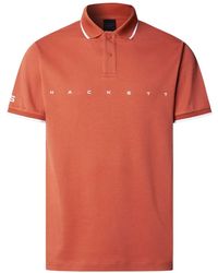 Hackett - Poloshirt Met Logoprint - Lyst