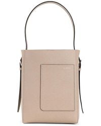Valextra - Mini Leather Bucket Bag - Lyst