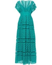 Elie Saab - マクラメ シルクドレス - Lyst