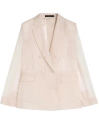 Max Mara - Slogan Silk-Organza Blazer - Lyst