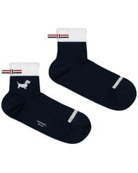 Thom Browne - Hector-Intarsia Socks - Lyst