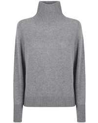 Allude - High-Neck Cashmere Sweater - Lyst