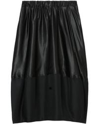 COMME DES GARÇON BLACK - Panelled Midi Skirt - Lyst