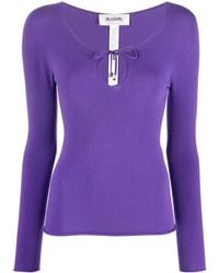 Blugirl Blumarine - Keyhole-Tie Front Jumper - Lyst