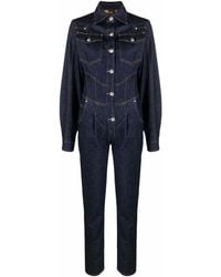 Philipp Plein - Combinaison En Jean À Coupe Slim - Lyst