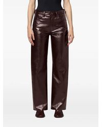 Agolde - Arched-Silhouette Wide-Leg Trousers - Lyst