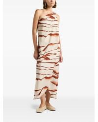 Liviana Conti - Artemide One-Shoulder Abstract-Print Dress - Lyst