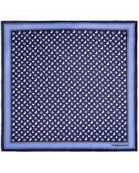 Ferragamo - Animal-Print Silk Pocket Square - Lyst