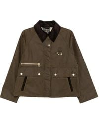 Barbour - Waxed-Cotton Corduroy-Collar Coat - Lyst