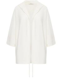 Max Mara - Wollen Vest Met Capuchon En Rits - Lyst