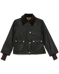 Barbour - Beadnell Waxed Cropped Jacket - Lyst