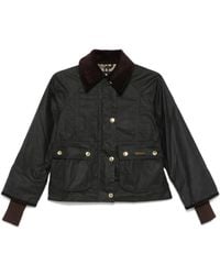 Barbour - Beadnell Waxed Cropped Jacket - Lyst
