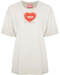 DIESEL - T-buxt-n4 T-shirt Met Logoprint - Lyst