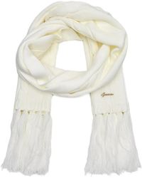 Guess - Cable-Knit Fringed Scarf - Lyst