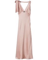 Miu Miu - Robe En Satin À Coupe Longue - Lyst
