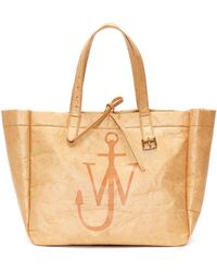 JW Anderson - Logo-print Faux-leather Tote Bag - Lyst