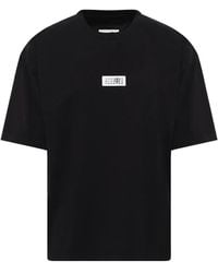 MM6 by Maison Margiela - Logo-Patch T-Shirt - Lyst