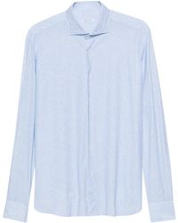 Orian - Striped Stretch Shirt - Lyst