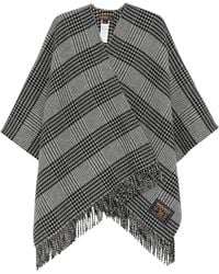 Woolrich - Capa A Cuadros Con Flecos - Lyst
