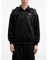 Neighborhood - Logo-Print Detachable-Hood Hoodie - Lyst