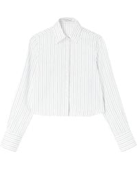 Ermanno Scervino - Camicia Crop A Righe - Lyst