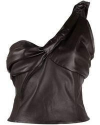 The Mannei - Colmar Twisted Leather Top - Lyst