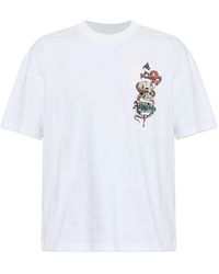 AllSaints - T-Shirt À Motif Serpent Et Tête De Mort - Lyst