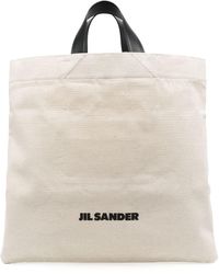 Jil Sander - Book Square Canvas Tote Bag - Lyst