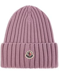 Moncler - Logo Wool Beanie - Lyst