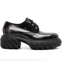 Off-White c/o Virgil Abloh - Exploration Patent Leather Derby Shoes - Lyst