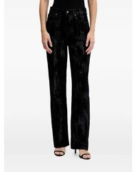 Sisley - Textured-Effect Straight-Leg Jeans - Lyst