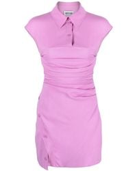 Moschino - Ruched-Bodice Polo Minidress - Lyst