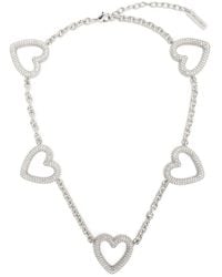 Mach & Mach - Heart-Shape Crystal Necklace - Lyst