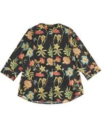 Fay - Chemise Fleurie À Manches Trois-Quarts - Lyst