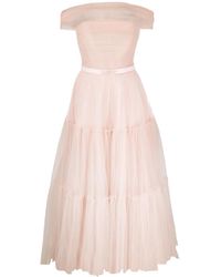 Ana Radu - Off-Shoulder Fluted Maxi Dress - Lyst