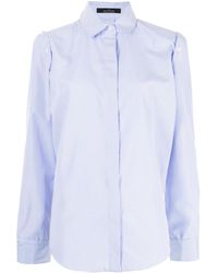 ROKH - Pinstripe-Print Tailored Long-Sleeve Shirt - Lyst