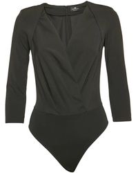 Elisabetta Franchi - Vネック ボディスーツ - Lyst