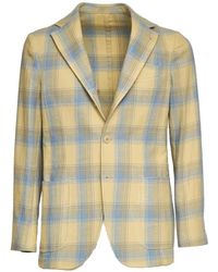 CAMICERIA PICCOLO - Panarea Check-Pattern Blazer - Lyst