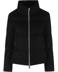 Herno - Short Velvet Down Jacket - Lyst