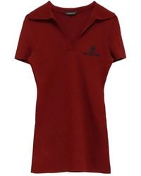 Balenciaga - Logo-Embroidered Polo Top - Lyst