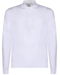 Malo - Button Long-Sleeved Polo Shirt - Lyst