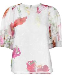 Ted Baker - Aymee Puff-sleeve Blouse - Lyst