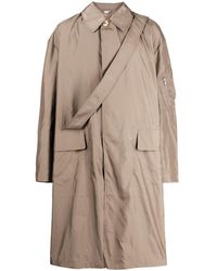 Random Identities - Two-pocket Strap-detail Raincoat - Lyst