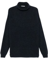 Lemaire - Vilten Trui Met Hoge Hals - Lyst