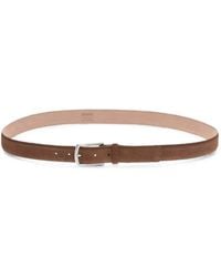 ZEGNA - Suede Buckle-Fastening Belt - Lyst